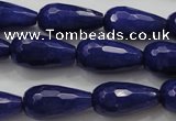 CCN1692 15.5 inches 10*20mm faceted teardrop candy jade beads wholesale