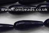 CCN1693 15.5 inches 10*30mm faceted teardrop candy jade beads wholesale