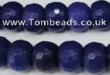 CCN173 15.5 inches 12*16mm faceted rondelle candy jade beads