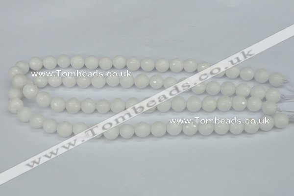 CCN1803 15 inches 10mm faceted round candy jade beads wholesale