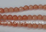 CCN1810 15 inches 4mm faceted round candy jade beads wholesale