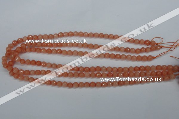 CCN1810 15 inches 4mm faceted round candy jade beads wholesale