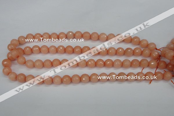 CCN1813 15 inches 10mm faceted round candy jade beads wholesale