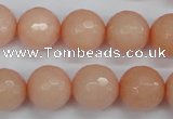 CCN1815 15 inches 14mm faceted round candy jade beads wholesale