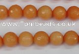 CCN1823 15 inches 10mm faceted round candy jade beads wholesale