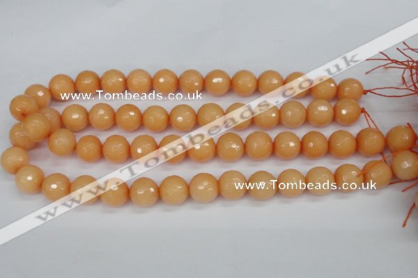 CCN1824 15 inches 12mm faceted round candy jade beads wholesale