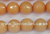 CCN1825 15 inches 14mm faceted round candy jade beads wholesale