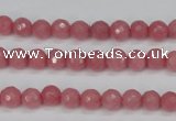 CCN1830 15 inches 4mm faceted round candy jade beads wholesale