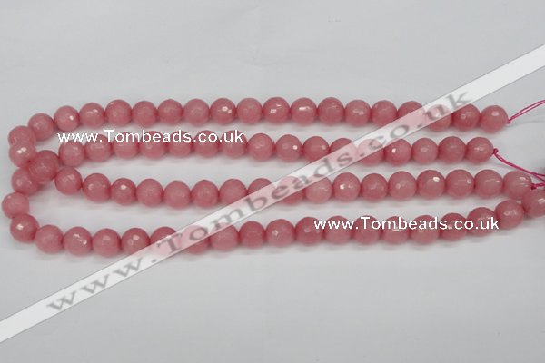 CCN1833 15 inches 10mm faceted round candy jade beads wholesale