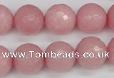 CCN1835 15 inches 14mm faceted round candy jade beads wholesale