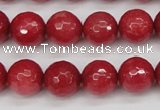 CCN1844 15 inches 12mm faceted round candy jade beads wholesale