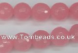 CCN1854 15 inches 12mm faceted round candy jade beads wholesale