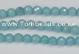 CCN1860 15 inches 4mm faceted round candy jade beads wholesale