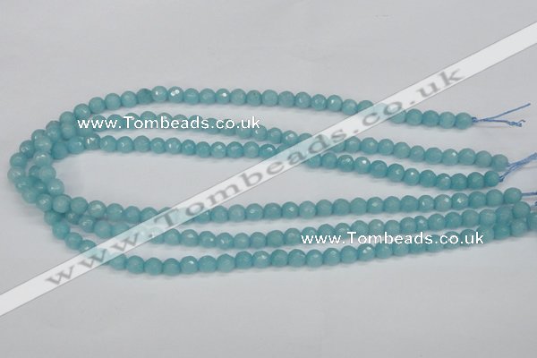 CCN1860 15 inches 4mm faceted round candy jade beads wholesale