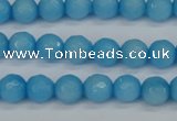 CCN1872 15 inches 8mm faceted round candy jade beads wholesale