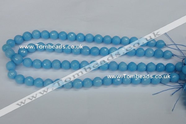 CCN1873 15 inches 10mm faceted round candy jade beads wholesale