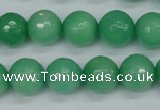 CCN1884 15 inches 12mm faceted round candy jade beads wholesale