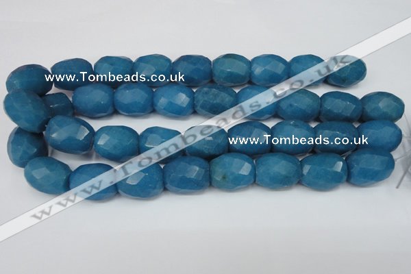 CCN189 15.5 inches 18*22mm faceted drum candy jade beads