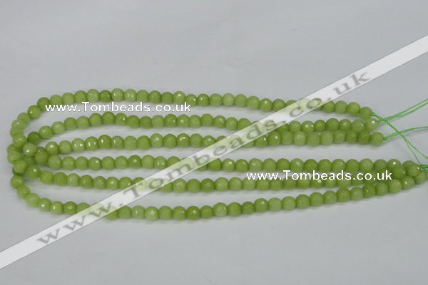 CCN1900 15 inches 4mm faceted round candy jade beads wholesale