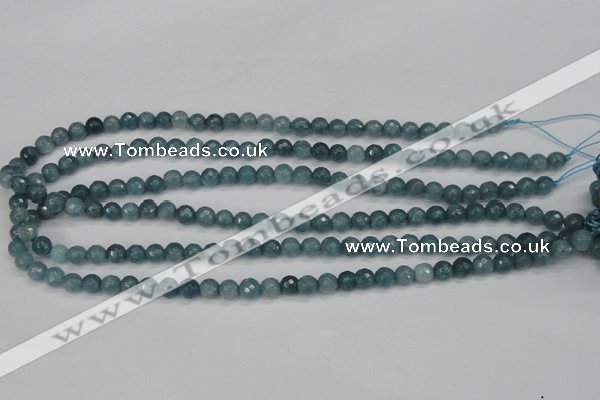 CCN1911 15 inches 6mm faceted round candy jade beads wholesale