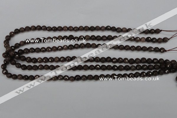 CCN1931 15 inches 6mm faceted round candy jade beads wholesale