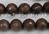 CCN1935 15 inches 14mm faceted round candy jade beads wholesale