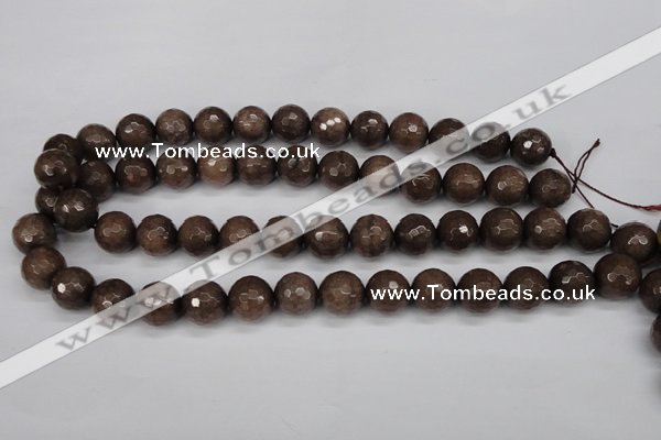 CCN1935 15 inches 14mm faceted round candy jade beads wholesale