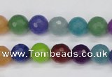 CCN1983 15 inches 10mm faceted round candy jade beads wholesale