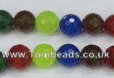 CCN1984 15 inches 12mm faceted round candy jade beads wholesale