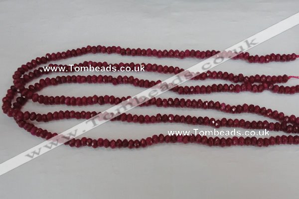 CCN1988 15 inches 3*5mm faceted rondelle candy jade beads wholesale