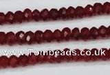 CCN1989 15 inches 4*6mm faceted rondelle candy jade beads wholesale