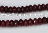 CCN1990 15 inches 5*8mm faceted rondelle candy jade beads wholesale