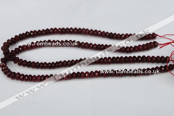 CCN1990 15 inches 5*8mm faceted rondelle candy jade beads wholesale