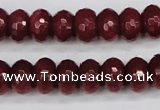 CCN1992 15 inches 8*12mm faceted rondelle candy jade beads wholesale