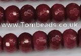 CCN1993 15 inches 10*14mm faceted rondelle candy jade beads wholesale