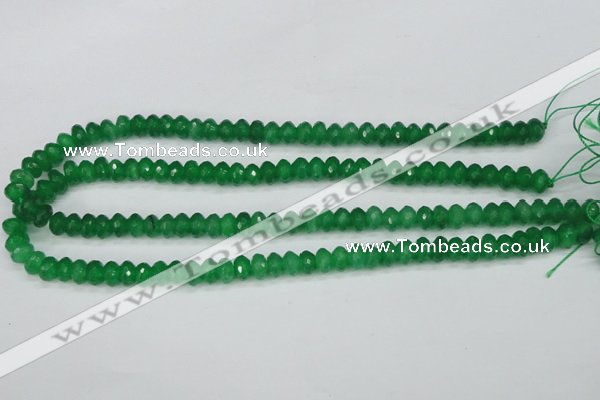 CCN1997 15 inches 5*8mm faceted rondelle candy jade beads wholesale