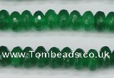 CCN1998 15 inches 6*10mm faceted rondelle candy jade beads wholesale