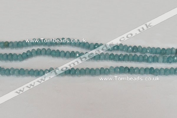 CCN2000 15 inches 3*5mm faceted rondelle candy jade beads wholesale