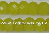 CCN2008 15 inches 12*16mm faceted rondelle candy jade beads wholesale