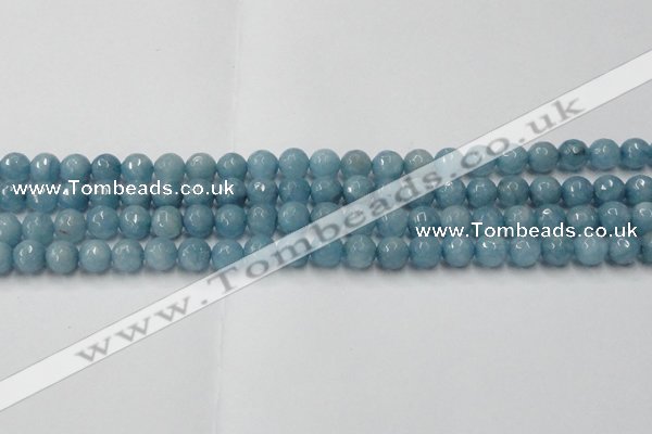 CCN2017 15 inches 8mm faceted round candy jade beads wholesale