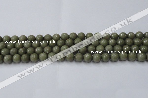 CCN2025 15 inches 10mm faceted round candy jade beads wholesale