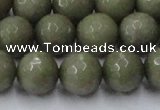 CCN2027 15 inches 14mm faceted round candy jade beads wholesale