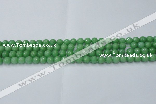 CCN2030 15 inches 6mm faceted round candy jade beads wholesale