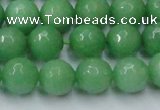 CCN2033 15 inches 12mm faceted round candy jade beads wholesale