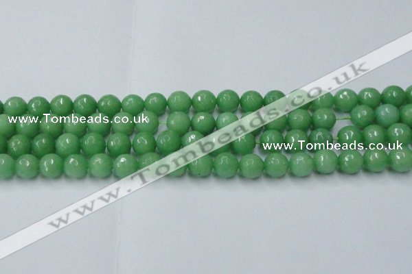 CCN2033 15 inches 12mm faceted round candy jade beads wholesale