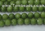 CCN2036 15 inches 4mm faceted round candy jade beads wholesale