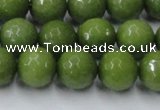 CCN2040 15 inches 12mm faceted round candy jade beads wholesale