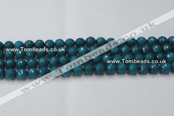 CCN2047 15 inches 12mm faceted round candy jade beads wholesale