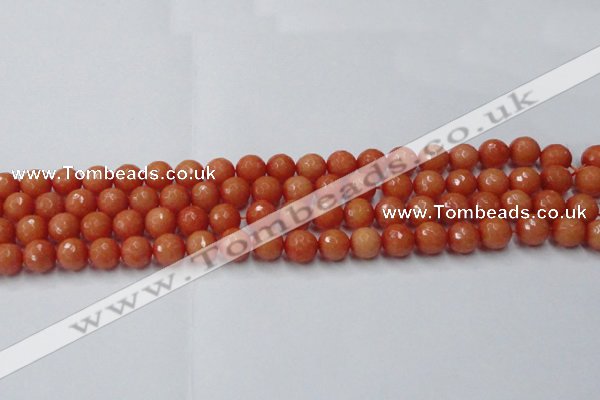 CCN2052 15 inches 8mm faceted round candy jade beads wholesale