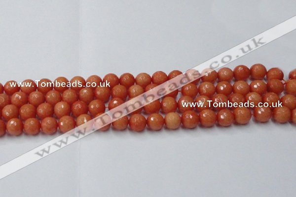 CCN2053 15 inches 10mm faceted round candy jade beads wholesale